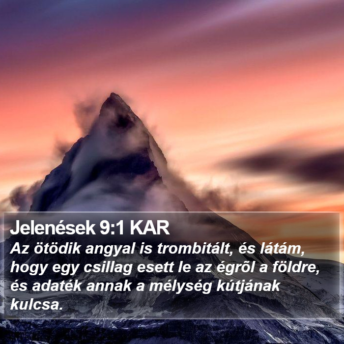 Jelenések 9:1 KAR Bible Study