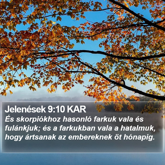 Jelenések 9:10 KAR Bible Study