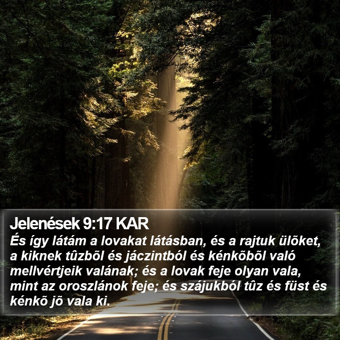 Jelenések 9:17 KAR Bible Study