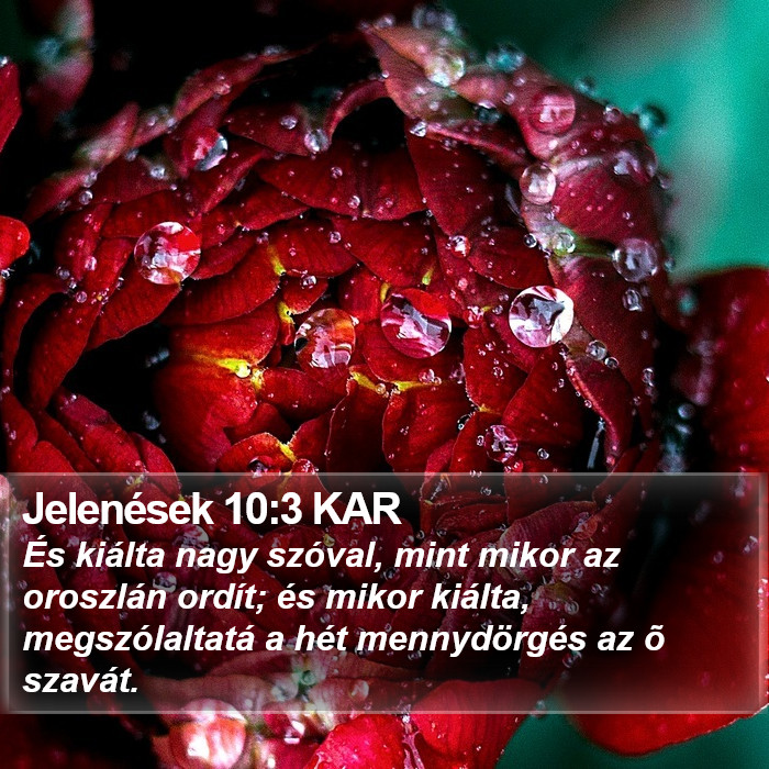 Jelenések 10:3 KAR Bible Study