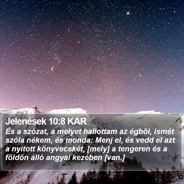 Jelenések 10:8 KAR Bible Study