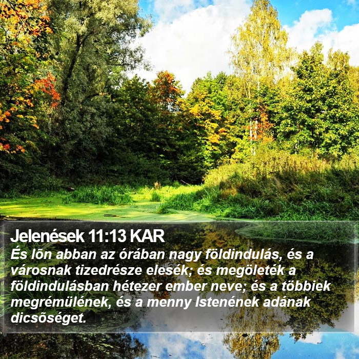 Jelenések 11:13 KAR Bible Study