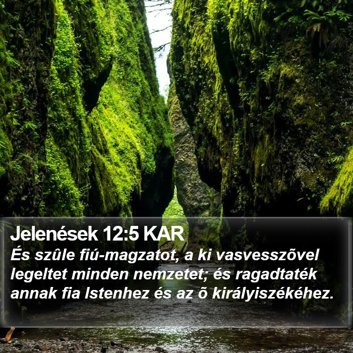 Jelenések 12:5 KAR Bible Study