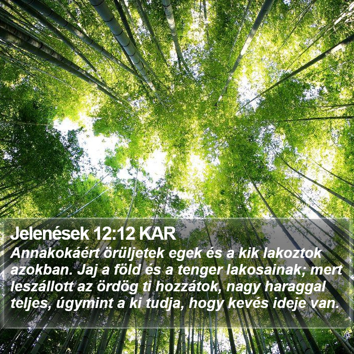 Jelenések 12:12 KAR Bible Study