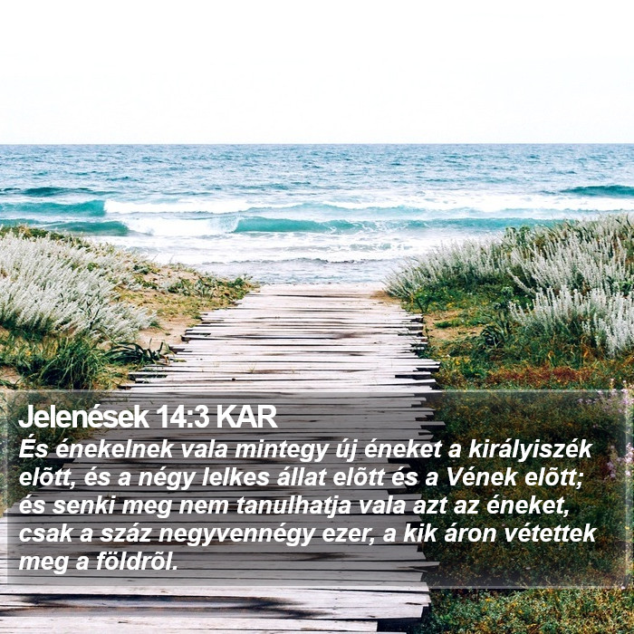 Jelenések 14:3 KAR Bible Study