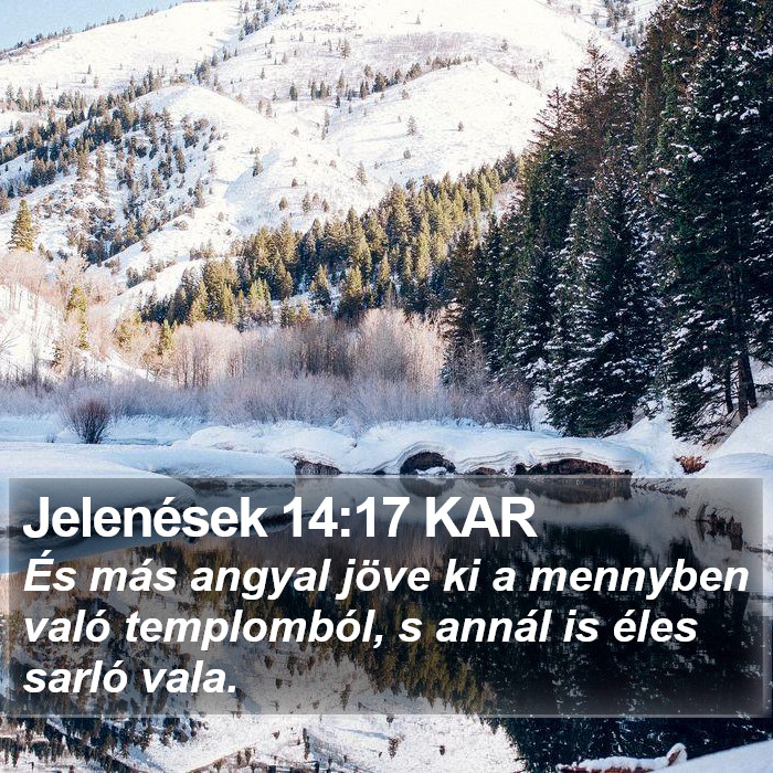 Jelenések 14:17 KAR Bible Study