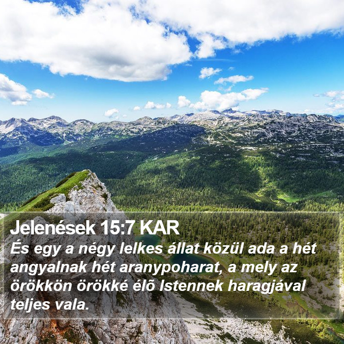 Jelenések 15:7 KAR Bible Study