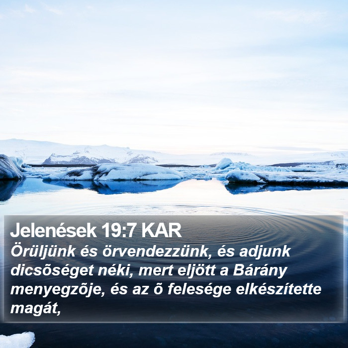 Jelenések 19:7 KAR Bible Study