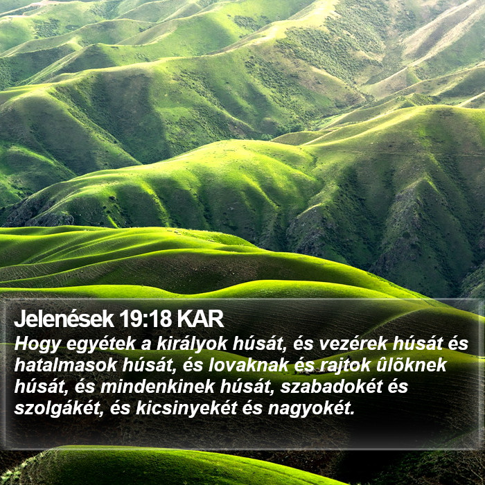 Jelenések 19:18 KAR Bible Study