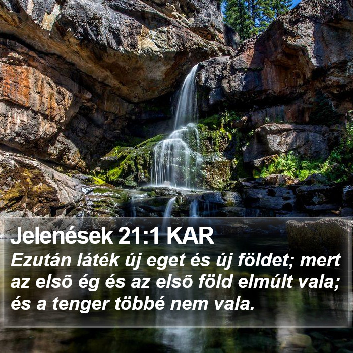 Jelenések 21:1 KAR Bible Study