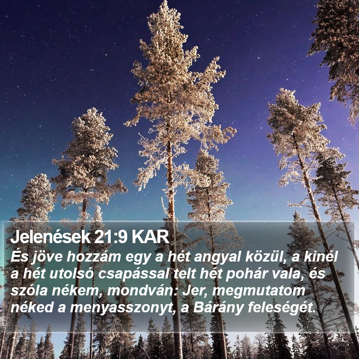 Jelenések 21:9 KAR Bible Study