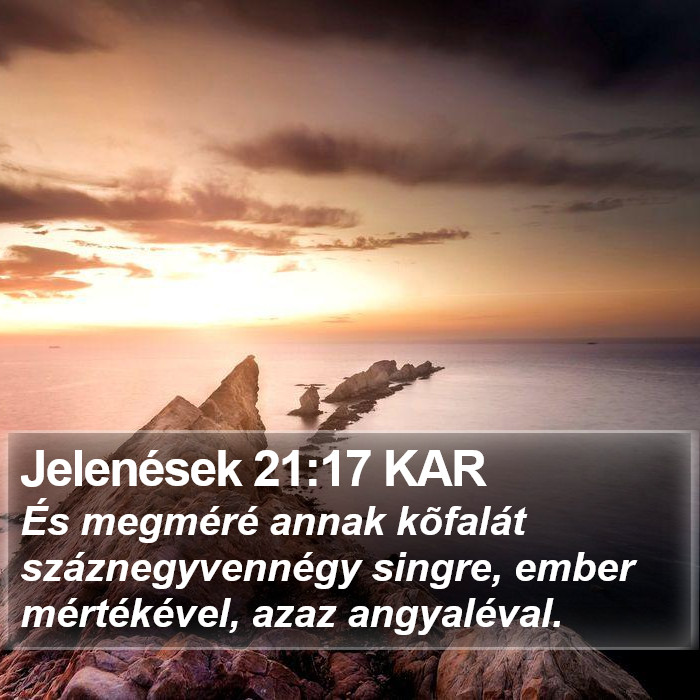 Jelenések 21:17 KAR Bible Study